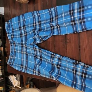 NY & Co blue plaid ankle length ladies pants